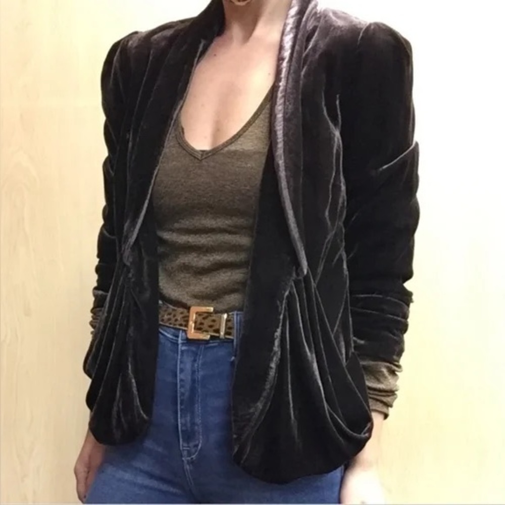 Elegant Velvet Black Jacket